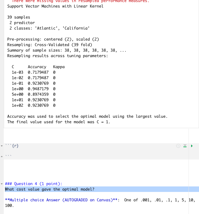 miss resample performance measures. Support Vector | Chegg.com