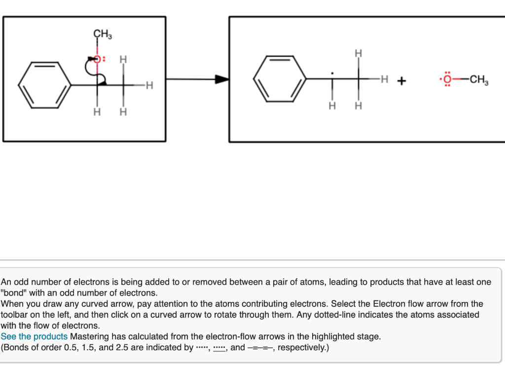 Solved Part A Use of curved arrows in the homolytic