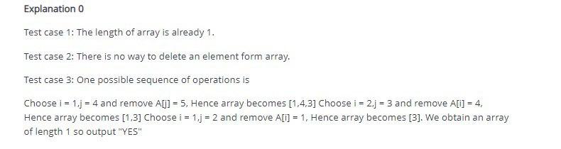 Solved Test case 1: The length of array is already 1. Test | Chegg.com