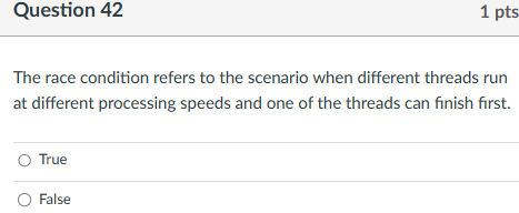 Solved The race condition refers to the scenario when | Chegg.com