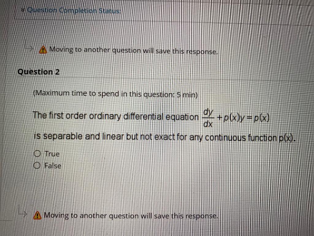 Solved Question completion Status: Moving to another | Chegg.com