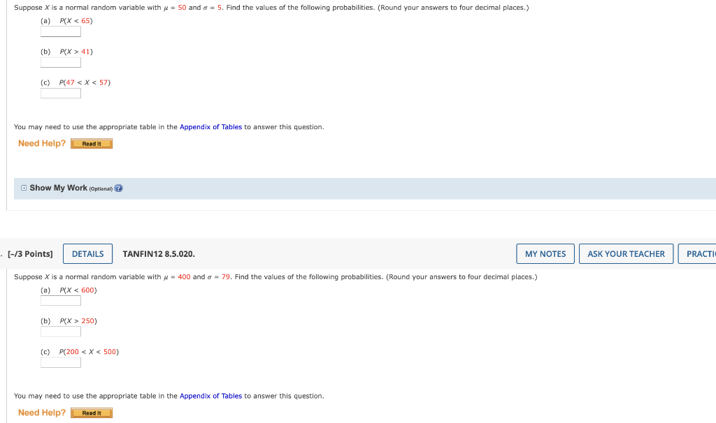 Solved Suppose X is a normal random variable with μ=50 and | Chegg.com