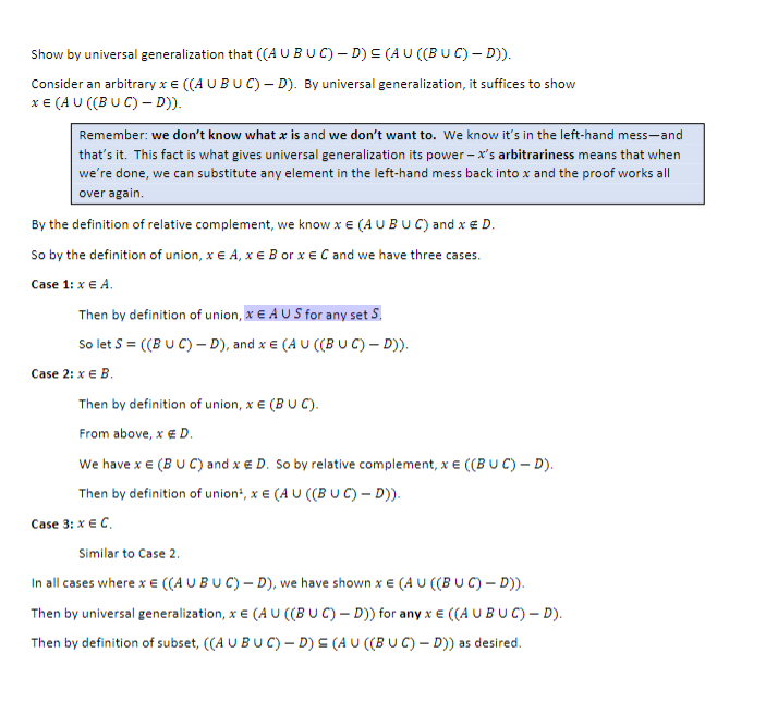 Solved Proof Of Laws Consider Sets 𝐴 And 𝐵, And: 1. | Chegg.com