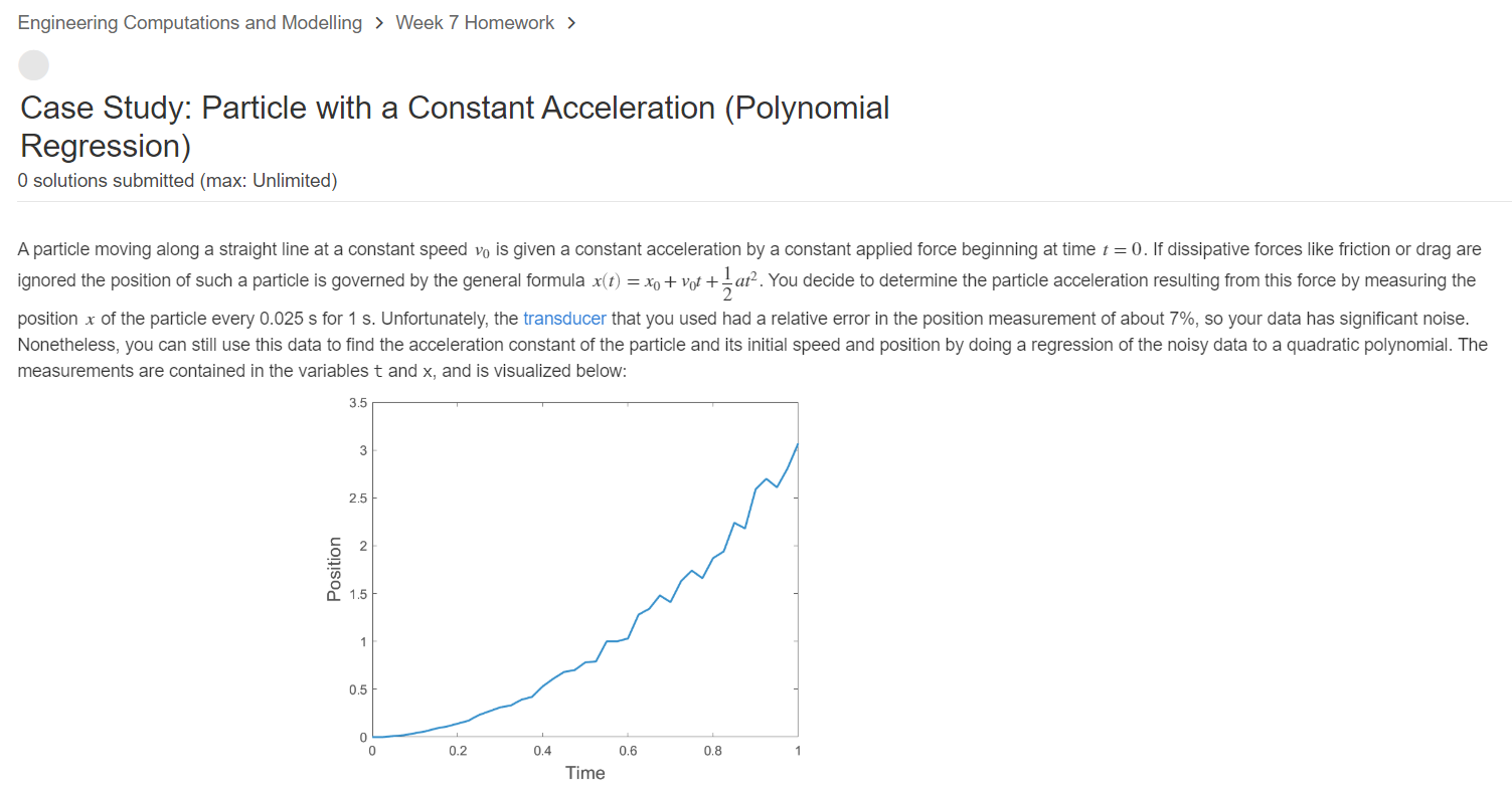 Solved Engineering Computations and Modelling > Week 7 | Chegg.com