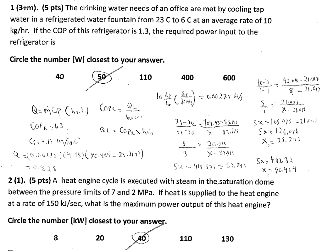Solved 1 (3+m). (5 pts) The drinking water needs of an | Chegg.com