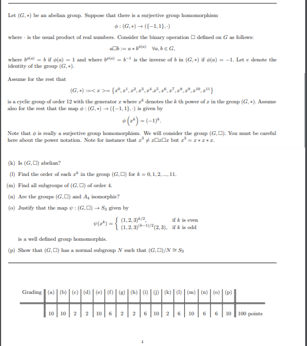 Solved Let G Be An Abelian Group Suppose That There Chegg Com