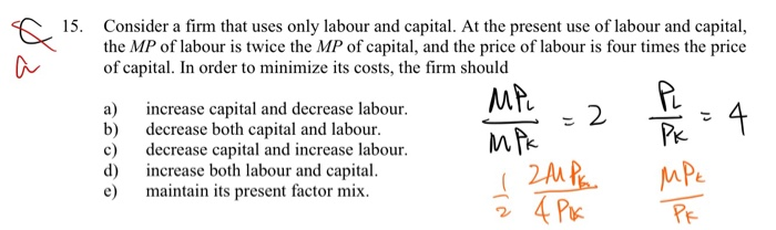Solved 15. Consider a firm that uses only labour and | Chegg.com
