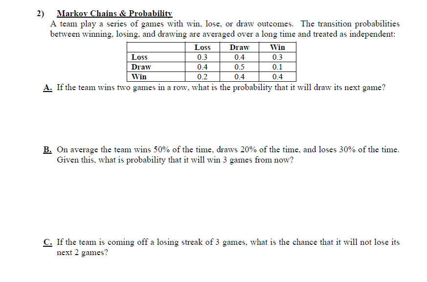 Probabilities of win, draw and loss for each match of the 30 th round