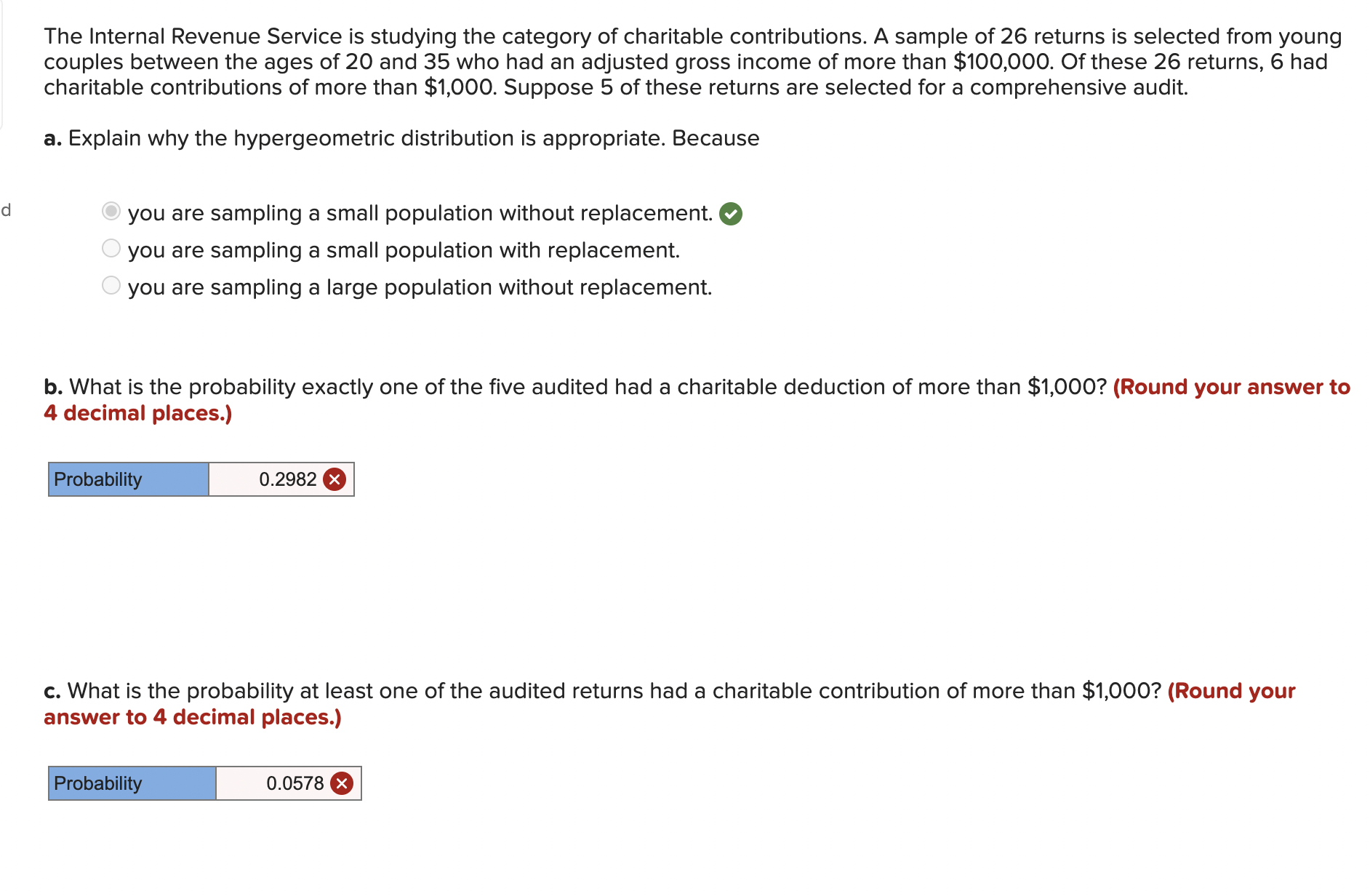 Solved The Internal Revenue Service Is Studying The Category | Chegg.com