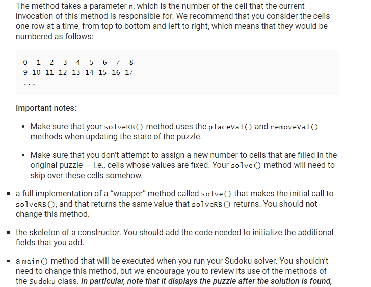 Sudoku Solver using Recursive Backtracking