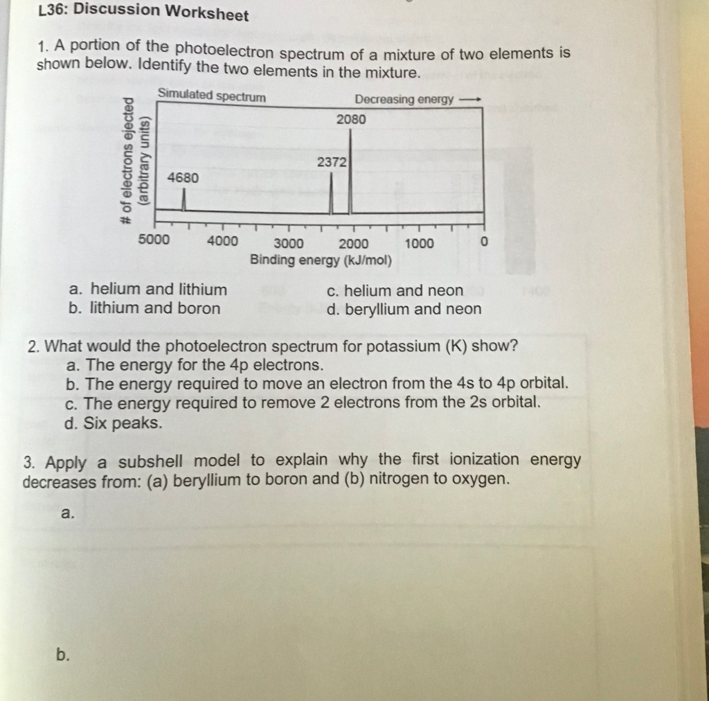 photoelectron-spectroscopy-worksheet-answers