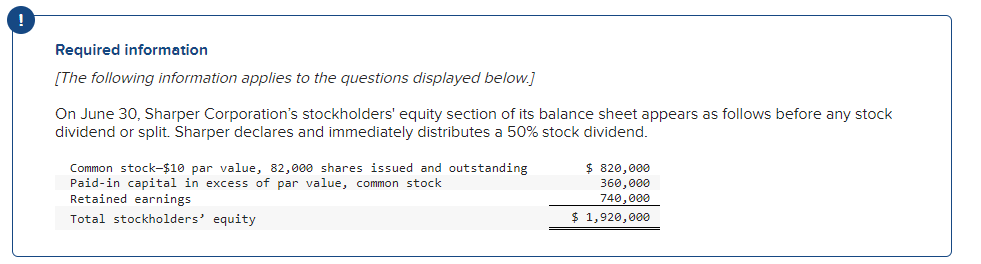 Solved Assume That Instead Of Distributing A Stock Dividend, | Chegg.com