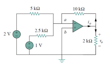 Solved A.) For the following Operational Amplifier circuit , | Chegg.com