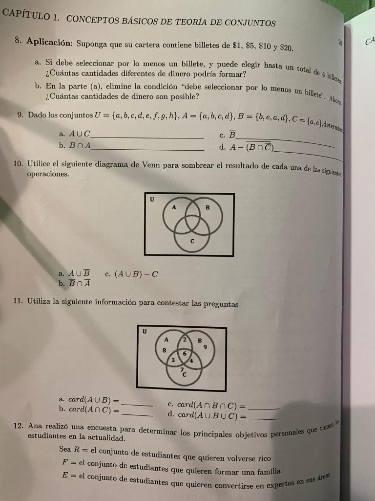 Solved CAPÍTULO 1. CONCEPTOS BÁSICOS DE TEORÍA DE CONJUNTOS | Chegg.com