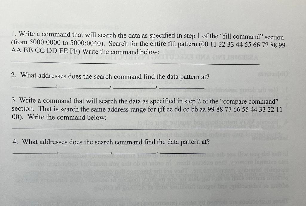 Solved Search Command (s) The search command locates data