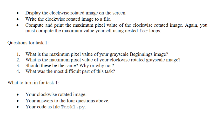 Title: Simple Image Manipulations in Python. The goal | Chegg.com