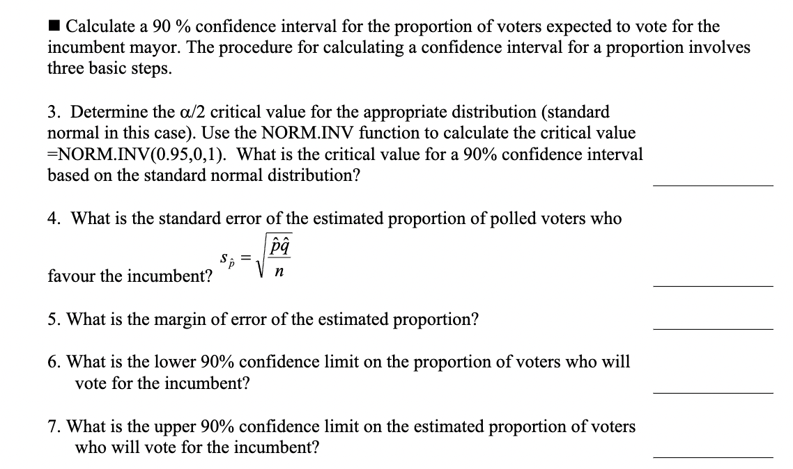 Solved Calculate a 90% confidence interval for the | Chegg.com