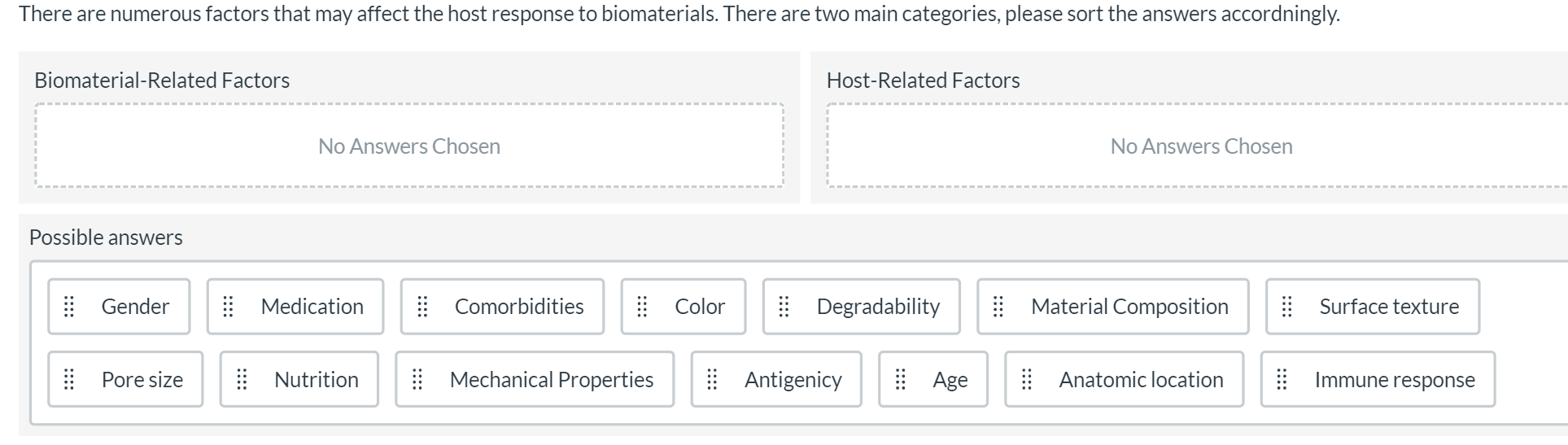 Solved There are numerous factors that may affect the host | Chegg.com