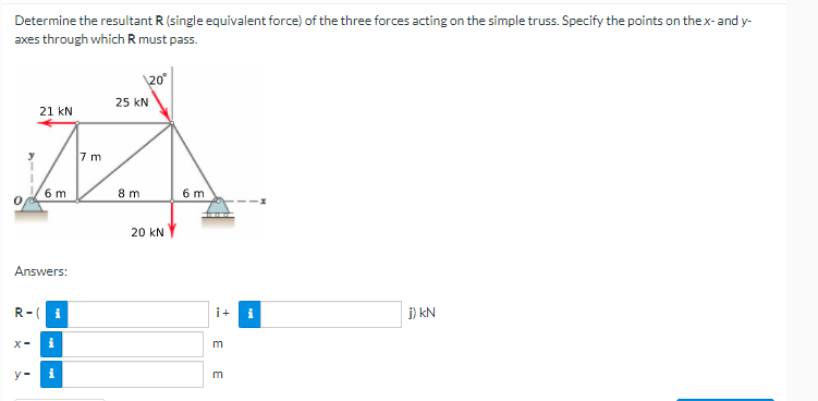 Solved HELP ASAP . Determine the resultant R (single | Chegg.com
