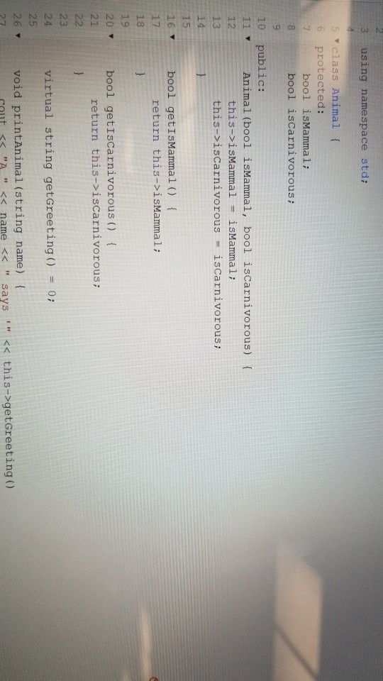 Solved Sample Output A dog says 'ruff', is carnivorous, and | Chegg.com
