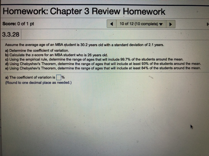 Solved Homework: Chapter 3 Review Homework Score: 0 of 1 pt | Chegg.com