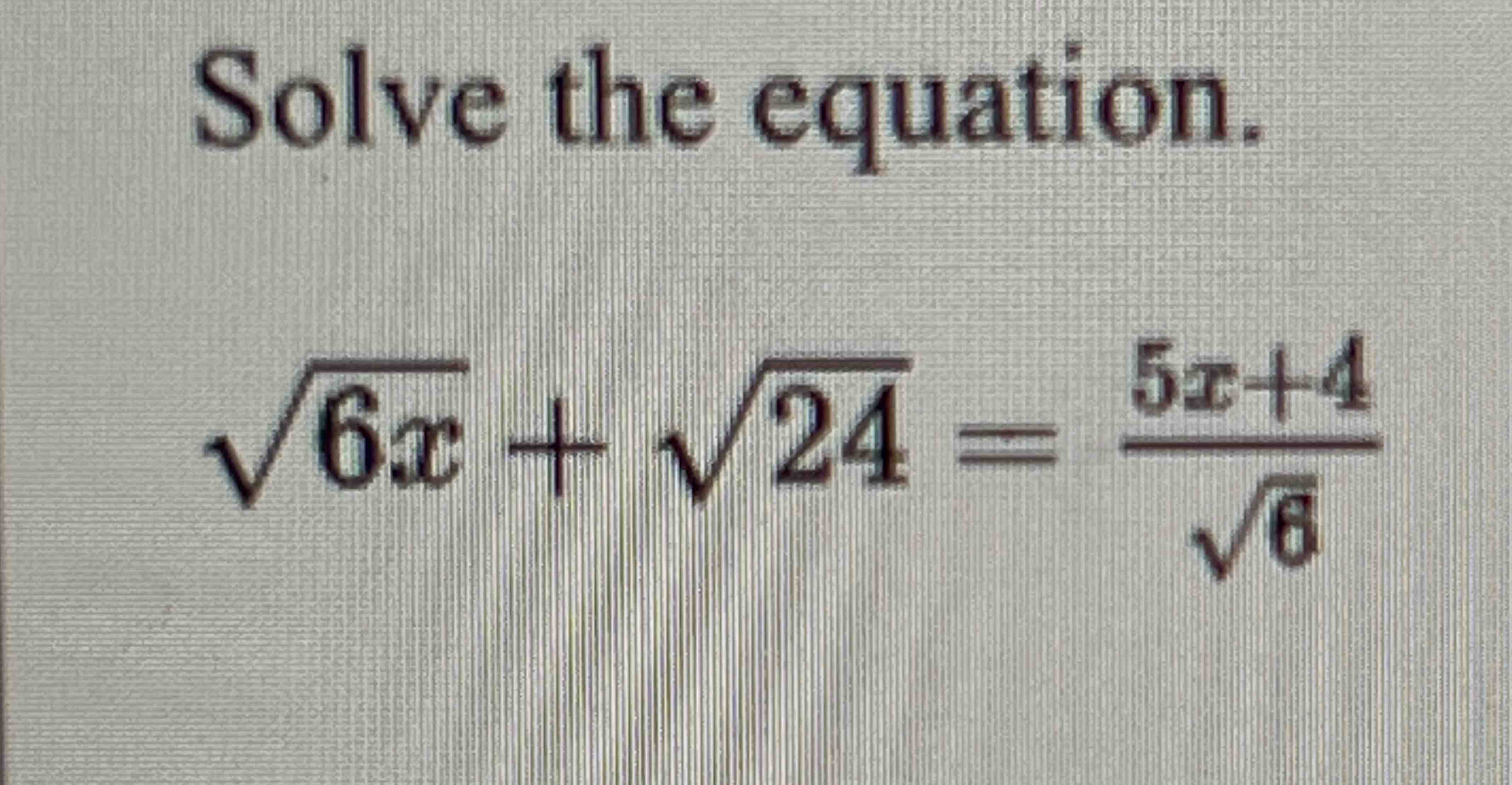 solve sqrt x 2 5x 6 sqrt x 4