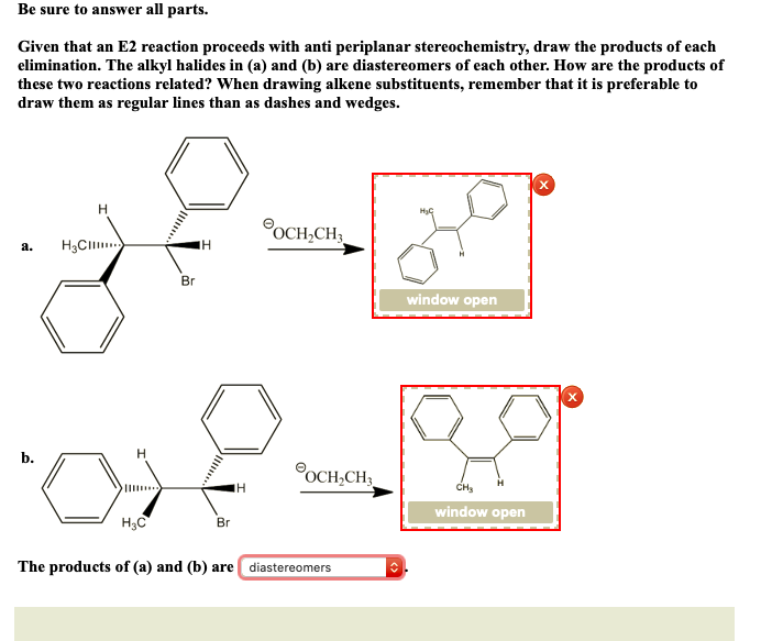 Solved Be sure to answer all parts. Given that an E2 | Chegg.com