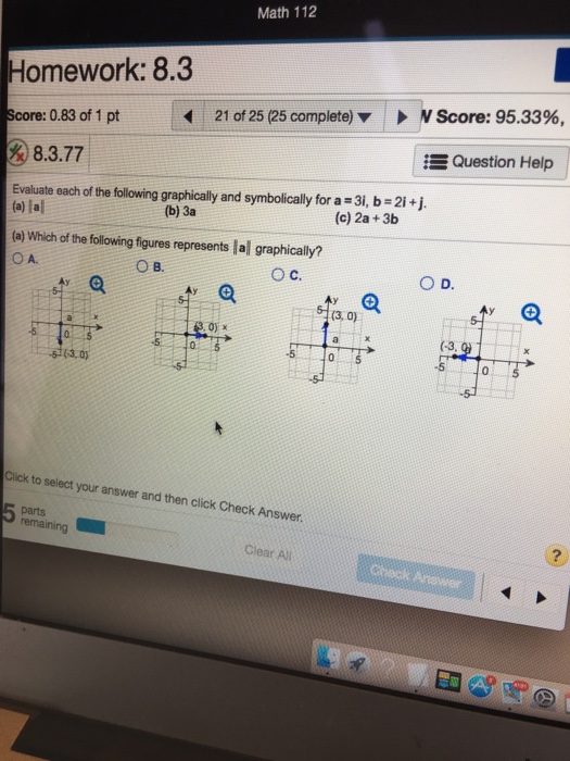 Solved Math 112 Homework: 8.3 N Score: 95.33%, core: 0.83 of | Chegg.com