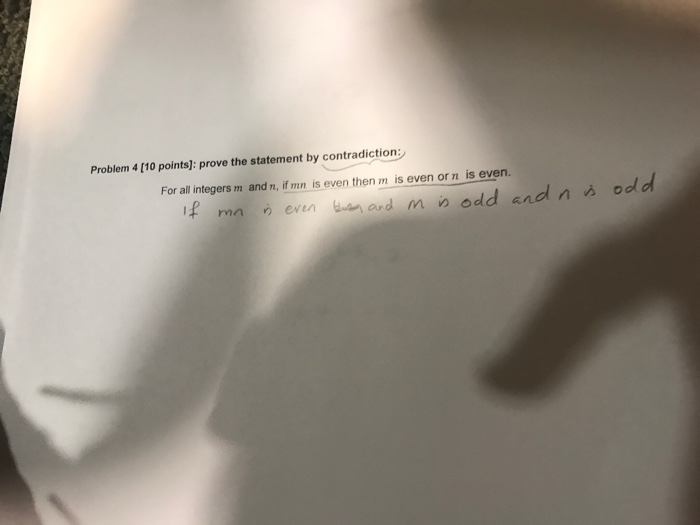 Solved Problem 4 [10 points]: prove the statement by | Chegg.com