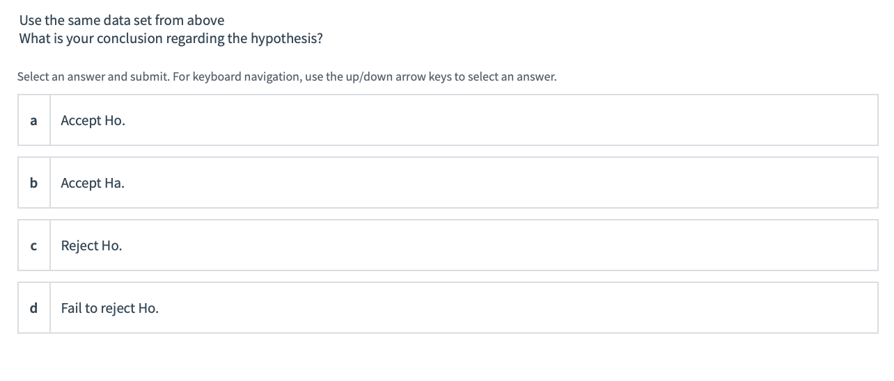 Use the same data set from above What is the p-value? | Chegg.com