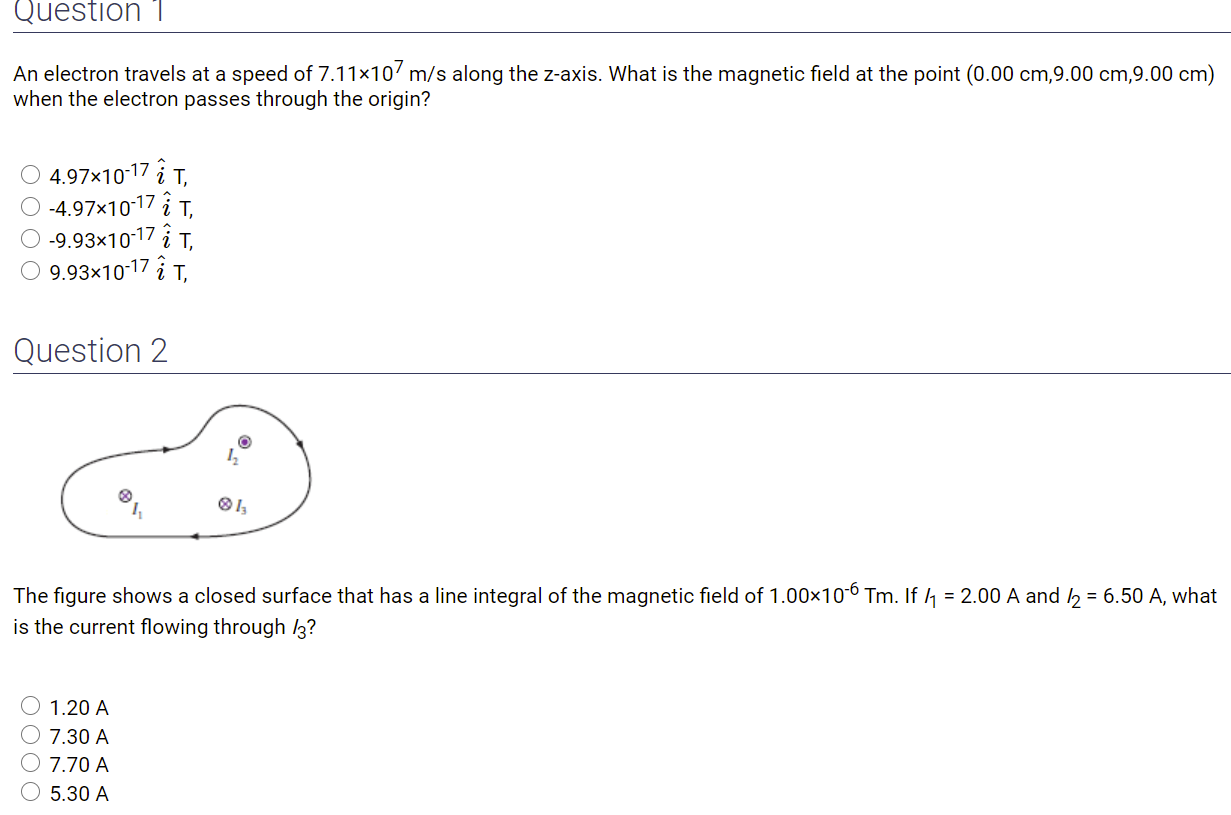 Solved Question 1 An Electron Travels At A Speed Of 7 11x Chegg Com