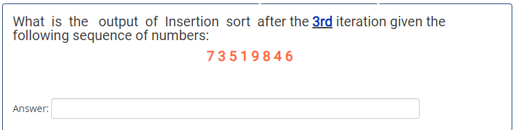 Solved What is the output of Selection sort after the 2nd | Chegg.com