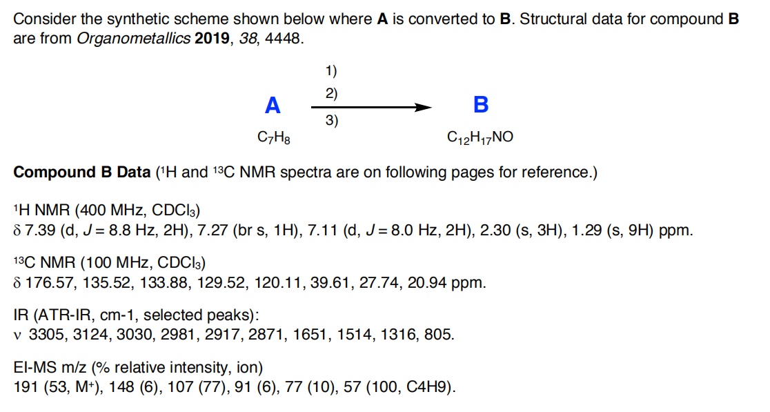 Solved Consider The Synthetic Scheme Shown Below Where A Is | Chegg.com