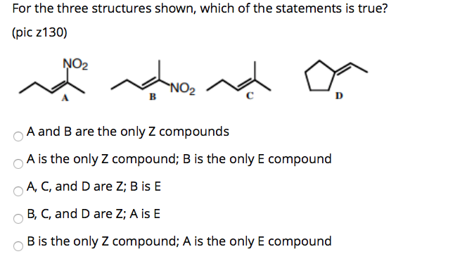 Solved For the three structures shown, which of the | Chegg.com
