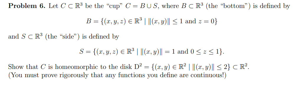 Problem 6. Let C⊂R3 be the 