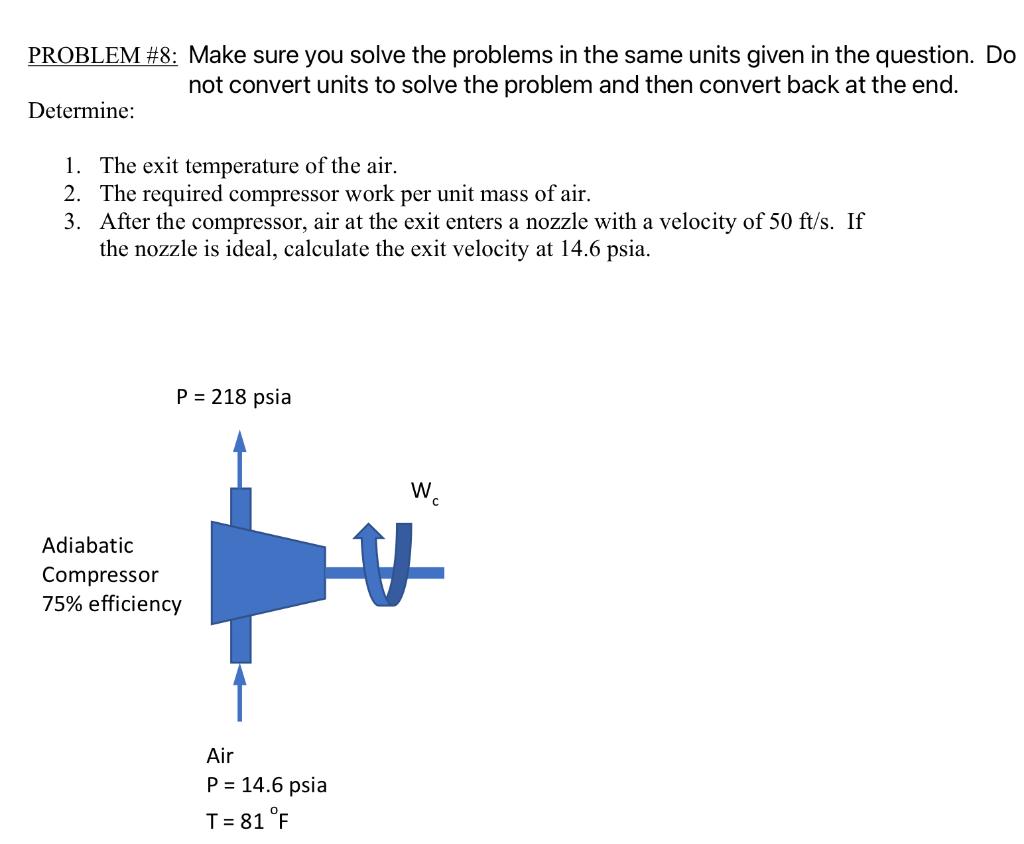 Solved PROBLEM #8: Make Sure You Solve The Problems In The | Chegg.com