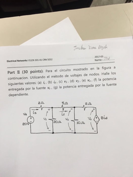 Solved Para El Circuito Mostrado En La Figura A | Chegg.com