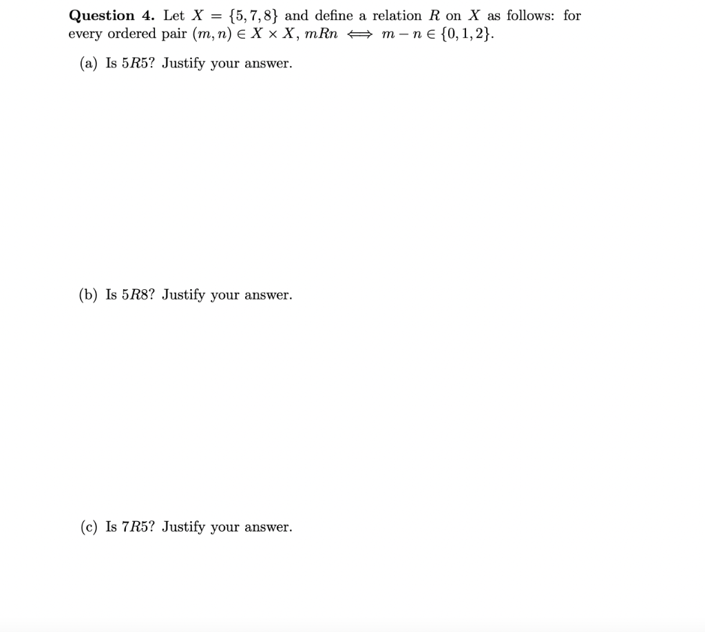 Solved Question 3. Let A And B Be Any Sets, And Let C⊆A And | Chegg.com