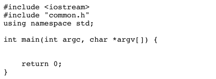 Solved 1. Complete counts.cpp using the tools provided in | Chegg.com