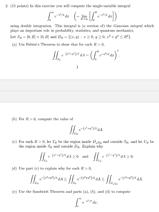 Solved 2. (15 points) In this exercise you will compute the | Chegg.com