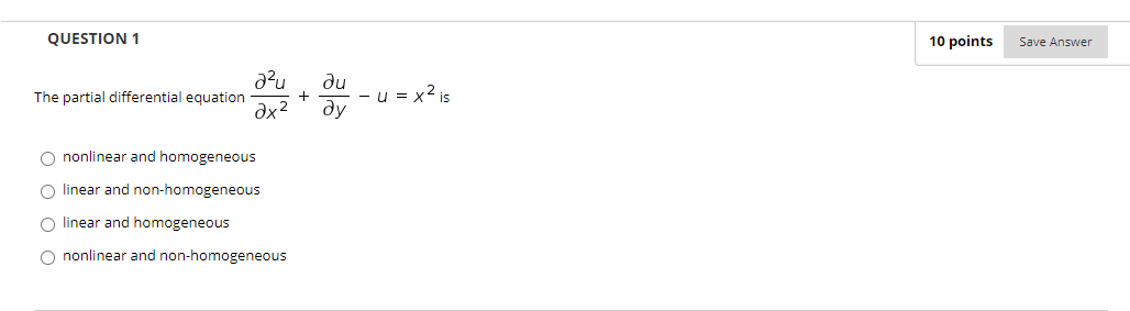 Solved QUESTION 1 10 points Save Answer The partial | Chegg.com