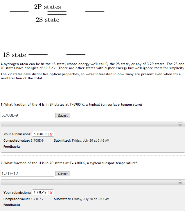 Solved 2P states 2S state 1S state A hydrogen atom can be in | Chegg.com