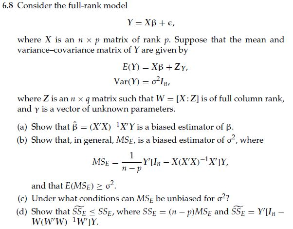 The Text Book Is Linear Model Methodology By Khu Chegg Com