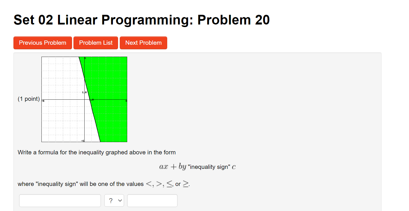 Solved Set 02 Linear Programming: Problem 19 Previous | Chegg.com