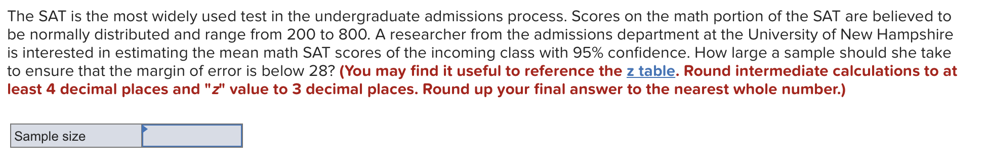 Solved The SAT is the most widely used test in the | Chegg.com