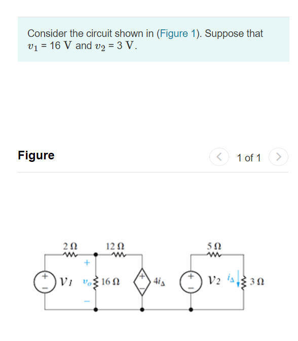 Consider The Circuit Shown In The Figure