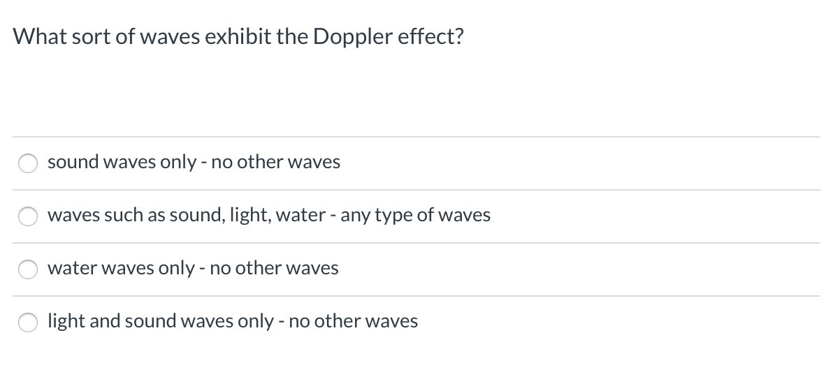 sound waves and water waves are an example of