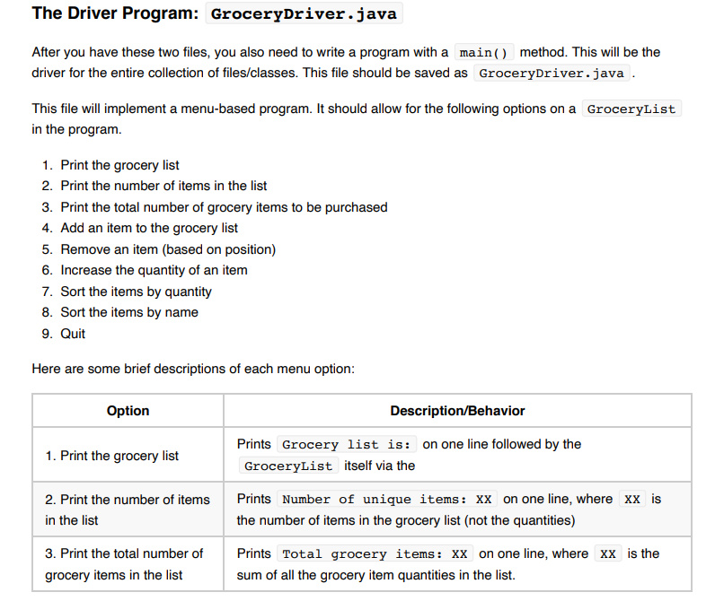 Program 8 Overview In this assignment you will be | Chegg.com