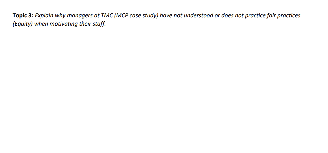 Solved Topic 1: Using 2 of the 5 needs stated in the | Chegg.com