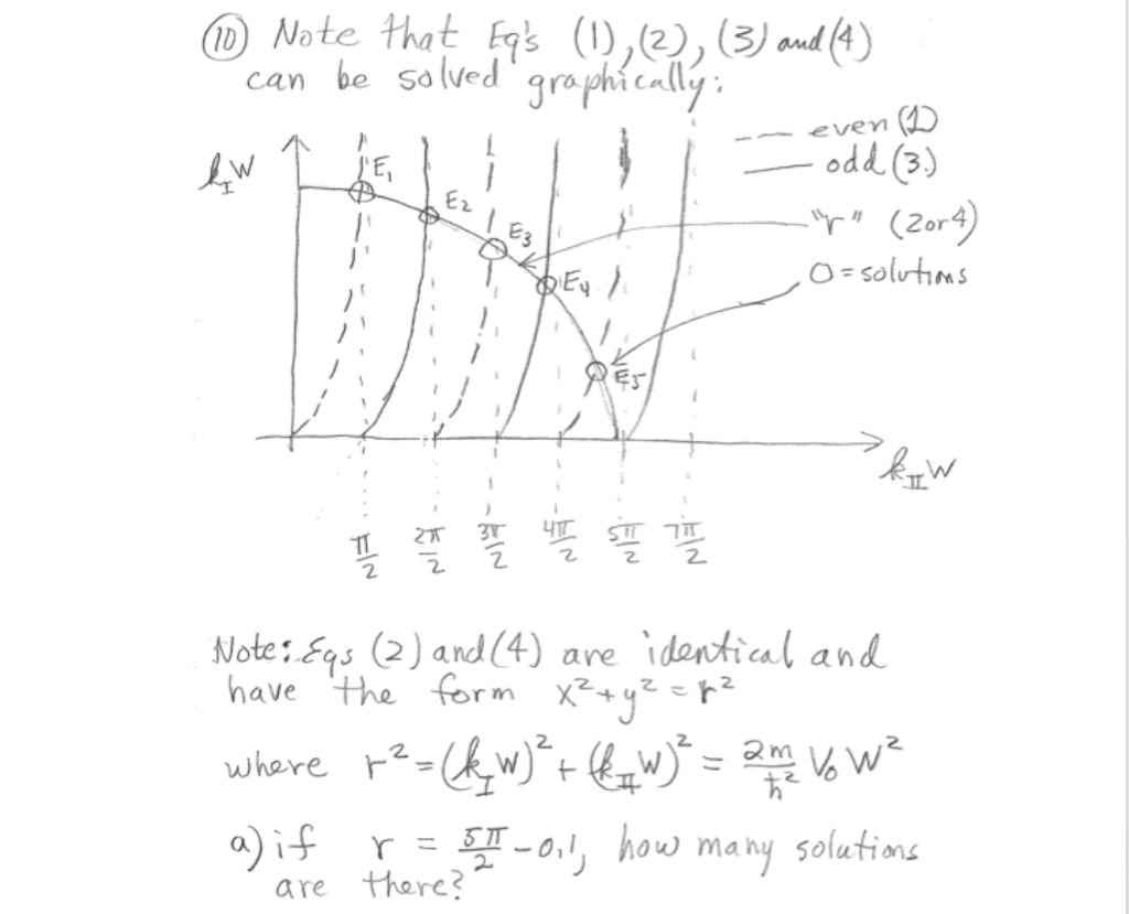 See below for a finite one dimensional well problem, | Chegg.com